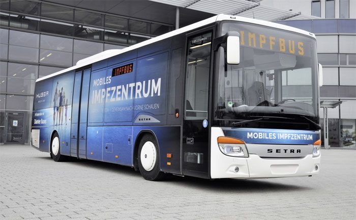 Setra S 415 LE business - Mobiler Impfbus