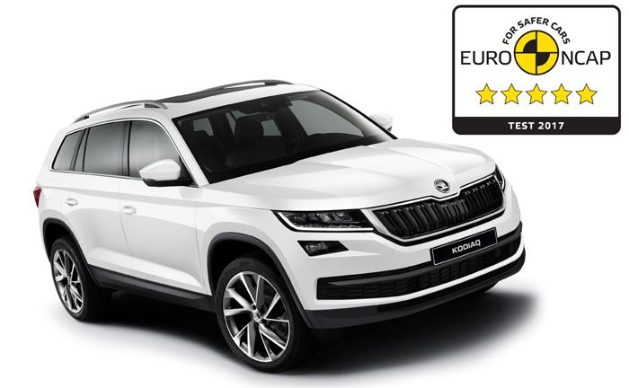 KODA KODIAQ erhlt 5-Sterne beim Euro NCAP-Crashtest