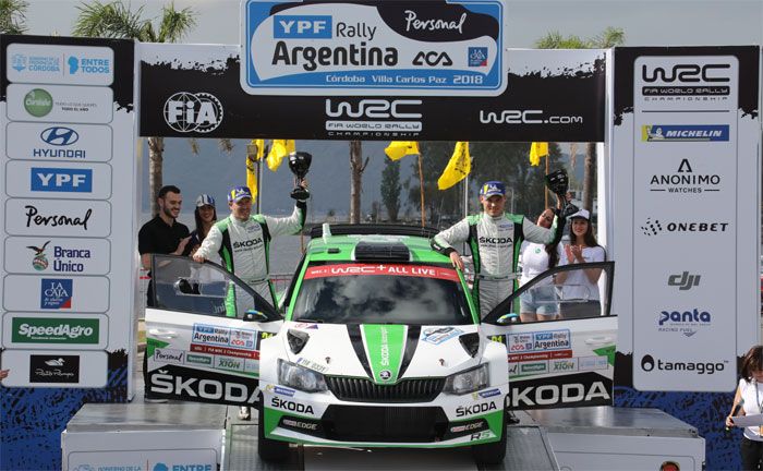 Rallye Argentinien: KODA WRC 2 Champions Tidemand/Andersson im KODA FABIA R5