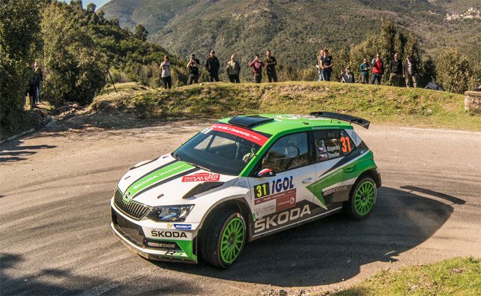 Rallye Frankreich / Tour de Corse 2018: Jan Kopeck / Pavel Dresler im KODA FABIA R5