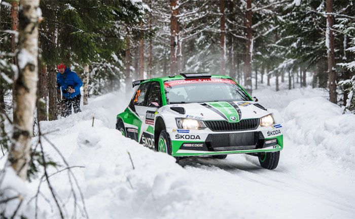 KODA FABIA R5 bei der Rallye Schweden 2018