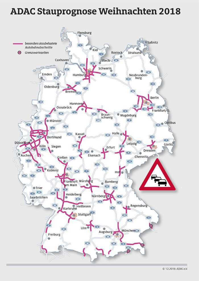 Am letzten Wochenende im Jahr erwartet Autofahrer auf Deutschlands Fernstraen verhltnismig wenig Verkehr und kaum Staus - auch an Silvester.