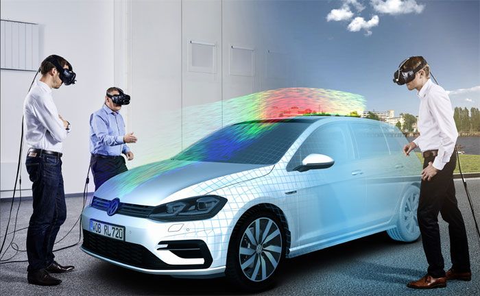Virtuelles Konzeptfahrzeug der nchsten VW Golf-Generation