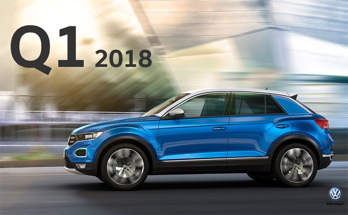 Volkswagen liefert Quartalszahlen-bersicht 01/2018 vs. 01/2017