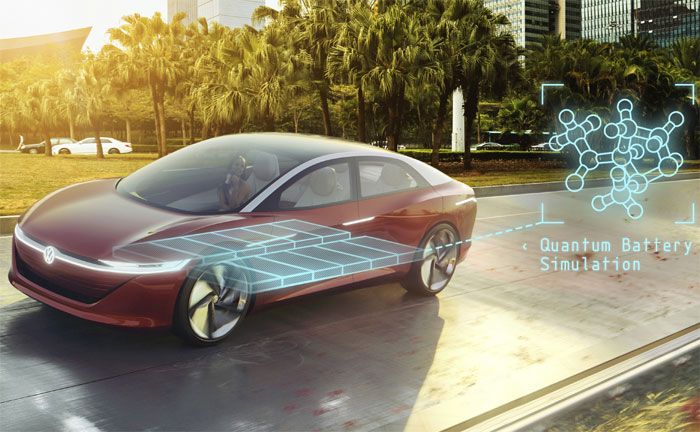 Volkswagen-Experten wollen die Batteriechemie von Fahrzeugbatterien auf einem Quantencomputer simulieren.