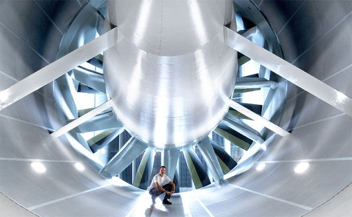 Windkanal-Effizienz-Zentrum: Aerodynamik-/Aeroakustikkanal mit 8 m Durchmesser