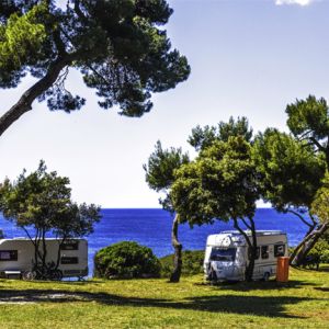 Campingplatz am Mittelmeer