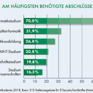 IT-Security-Fachkrfte: Am hufigsten bentigte Abschlsse