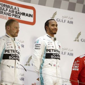 Formul 1, Bahrain GP: Lewis Hamilton, Valtteri Bottas, Mercedes-AMG Petronas Motorsport