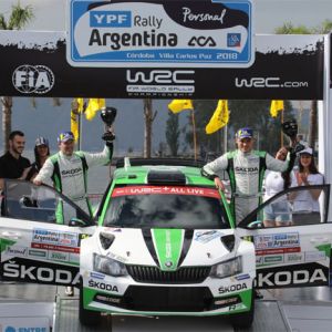 Rallye Argentinien: ŠKODA WRC 2 Champions Tidemand/Andersson im ŠKODA FABIA R5