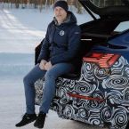 Raphael Kis bei geheimen Audi-Erprobungen im eisigen Lappland (© Roman Raetzke)