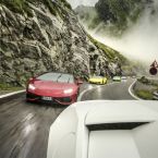 Lamborghini Huracán kurven durch Draculas Transsilvanien