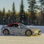 Entwicklungsfahrzeuge des neuen Mercedes-AMG SL (Baureihe 232) bei der abschlieenden Wintererprobung in Schweden.