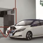 Nissan Leaf an der Ladestation