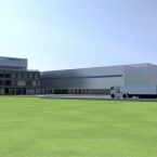 Visualisierung des Produktionsstandorts der Cellforce Group GmbH in Reutlingen-Nord/Kirchentellinsfurt (Quelle: Porsche)