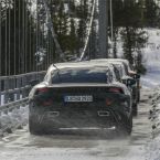 Porsche Taycan bei Langstreckentests in Skandinavien