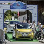 smart Elektroflotte bei der Silvretta E-Rallye