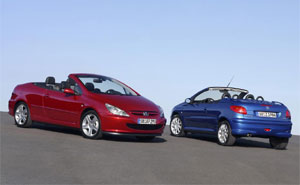 Peugeot 307 CC und 206 CC