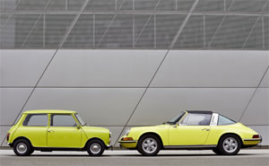 Classic Mini und Porsche 911