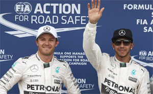 Lewis Hamilton und Nico Rosberg