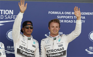 Lewis Hamilton und Nico Rosberg