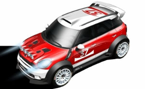 Designskizze des MINI Countryman WRC