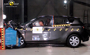 Mazda3 beim Euro NCAP Test