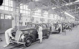 Mercedes-Benz 220 Produktion im Jahr 1951