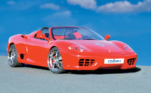 Ferrari mit Felge Lexor