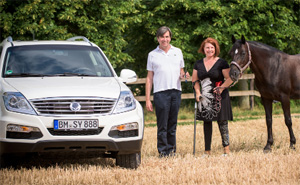 SsangYong Rexton mit Dr. Angelika Trabert