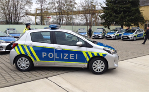 Toyota Yaris als Polizeifahrzeug