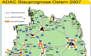 Stauprognose Ostern 2007