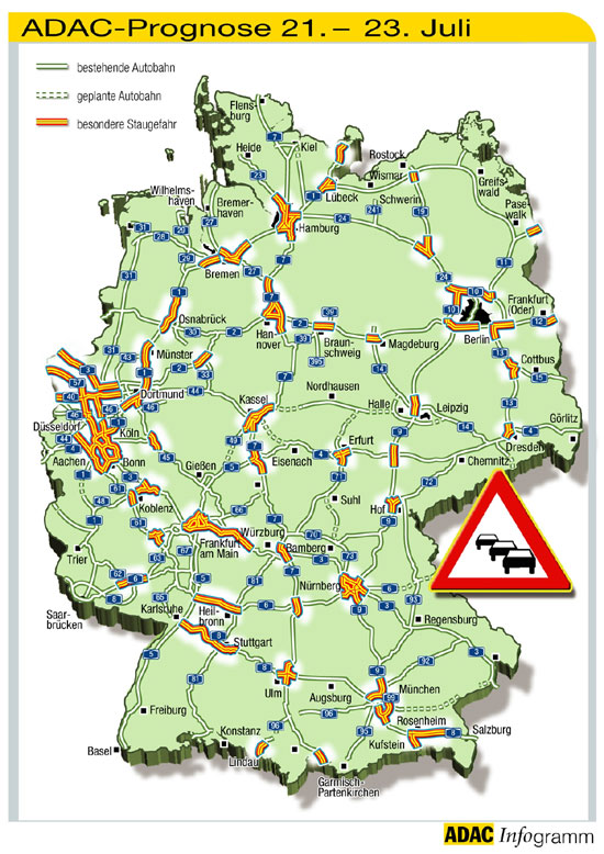 Staukarte 21.- 23. Juli