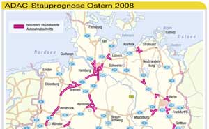 Staugefahr Osterferien