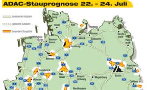 ADAC Stauprognose 22.-24. Juli 2005