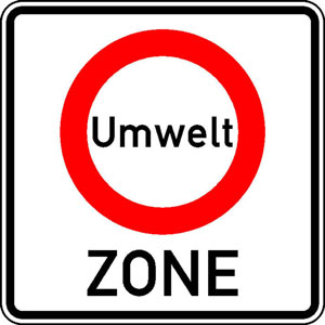 Verkehrsschild Umweltzone