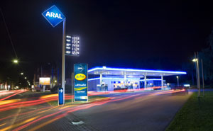 Aral LED-Tankstelle