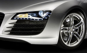 Audi R8 mit Voll-LED-Scheinwerfer