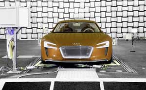 Audi e-tron beim Soundcheck