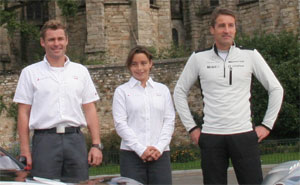 Tom Kristensen, Vanina Ickx und Bernd Schneider in Le Mans