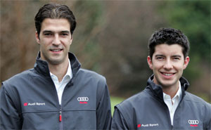 v.l.: Lucas Luhr und Mike Rockenfeller