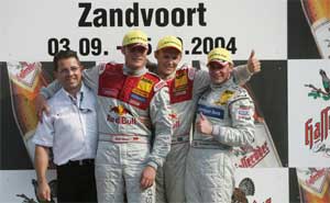 Das Podium in Zandvoort