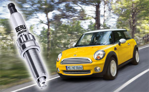 Mini Cooper mit Platin-Zndkerzen in Bi-Hex-Technologie