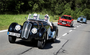 BMW bei der Silvretta Classic Rallye