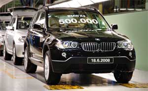 Der 500.000 BMW X3 luft vom Band