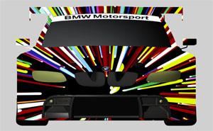 design sketch for the 17th BMW Art Car, 2010  Jeff Koons