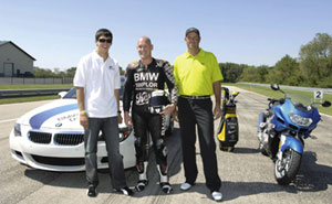 Stewart Cink, Graham Rahal und Nate Kern