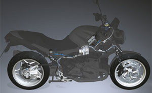 BMW Integral ABS Druckmodulator und Bremsleitungsverlegung