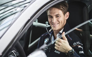 Marco Wittmann in der BMW Welt in München