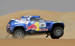 Carlos Sainz/Michel Prin (E/F), Volkswagen Race Touareg 2, UAE Desert Challenge, 2. Etappe